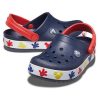 Crocs (PS) Mickey Outdoor Sandale sport cu toc plat, albastru adânc 207077-410