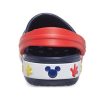 Crocs (PS) Mickey Outdoor Sandale sport cu toc plat, albastru adânc 207077-410