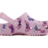 Crocs (PS) Saboți clasici, model fluture, în aer liber, toc plat, sport, sandale roz 206414-6GD Crocs (PS) Saboți clasici, model fluture, în aer liber, toc plat, sport, sandale roz 206414-6GD
