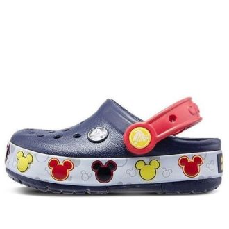 Crocs (PS) Saboți Crocband Mickey Fun Lab Lights „Navy Red” 204994-410
