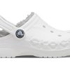 Crocs (PS) Saboți cu căptușeală Baya Classic „Alb Gri” 207500-11H