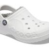Crocs (PS) Saboți cu căptușeală Baya Classic „Alb Gri” 207500-11H