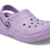 Crocs (PS) Saboți cu căptușeală clasică „Violet violet” 207010-5PR