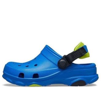 Crocs (PS) Sandale albastre cu toc plat 207011-4JL Crocs (PS) Sandale albastre cu toc plat 207011-4JL