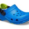Crocs (PS) Sandale albastre cu toc plat 207011-4JL