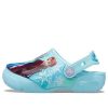 Crocs (PS) Sandale albastre sport cu toc plat cu imprimare înghețată în aer liber 207078-4O9 Crocs (PS) Sandale albastre sport cu toc plat cu imprimare înghețată în aer liber 207078-4O9