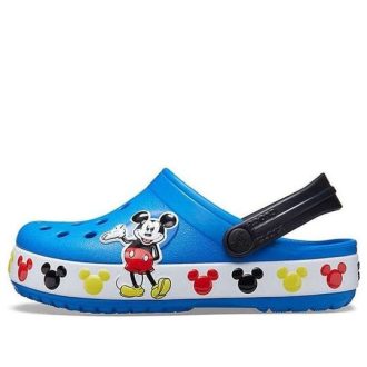 Crocs (PS) Sandale albastre sport cu toc plat Disney Mickey 206307-4JL Crocs (PS) Sandale albastre sport cu toc plat Disney Mickey 206307-4JL