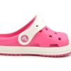 Crocs (PS) Sandale crocs mici, pentru exterior, cu toc plat, roz, sport 202282-6MI