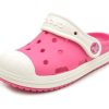 Crocs (PS) Sandale crocs mici, pentru exterior, cu toc plat, roz, sport 202282-6MI