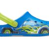 Crocs (PS) Sandale sport albastre cu model amuzant cu toc plat 207074-4JL