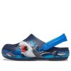 Crocs (PS) Sandale sport cu toc plat cu model amuzant cu rechin în aer liber 207070-410 Crocs (PS) Sandale sport cu toc plat cu model amuzant cu rechin în aer liber 207070-410
