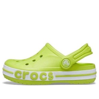 Crocs (PS) Sandale verzi pentru sport de plajă cu toc plat pentru exterior 205100-3TX