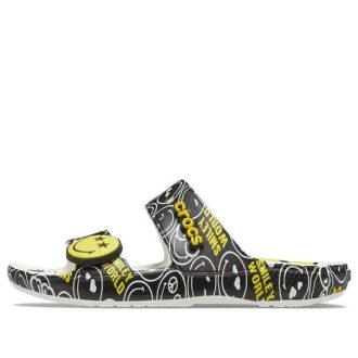 Crocs SmileyWorld x Classic Sandal „Black White” 207207-94S