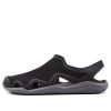 Crocs Swiftwater Wave Sandal Flats „Black Grey” 205701-0DD