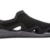 Crocs Swiftwater Wave Sandal Flats „Black Grey” 205701-0DD
