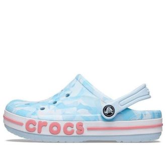 Crocs (TD) Saboți Crocs Bayaband Bubble Camo „Mineral Blue Pink” 207807-4JQ