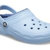 Crocs (TD) Saboți cu căptușeală Crocs Classic „Sky Blue” 207009-4NS