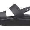 Crocs (WMNS) Brooklyn Gros Talpă Sandale negre casual 206453-060 Crocs (WMNS) Brooklyn Gros Talpă Sandale negre casual 206453-060