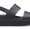 Crocs (WMNS) Brooklyn Gros Talpă Sandale negre casual 206453-060 Crocs (WMNS) Brooklyn Gros Talpă Sandale negre casual 206453-060