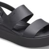 Crocs (WMNS) Brooklyn Gros Talpă Sandale negre casual 206453-060 Crocs (WMNS) Brooklyn Gros Talpă Sandale negre casual 206453-060