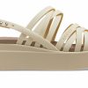 Crocs (WMNS) Brooklyn Strappy Low Wedge „Bone” 206751-2Y2