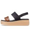 Crocs (WMNS) Brooklyn Tort Low Wedge „Black Brown” 207864-0C4