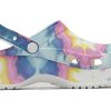 Crocs (WMNS) Classic clog clouds Print Tie Dye Sandale sport ușoare și confortabile Roz Albastru 207151-94S Crocs (WMNS) Classic clog clouds Print Tie Dye Sandale sport ușoare și confortabile Roz Albastru 207151-94S