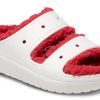 Crocs (WMNS) Classic Cozzzy Holiday Sweater Sandal „White Red” 209227-90H
