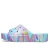 Crocs (WMNS) Classic Platform Palm Print Slide „Blue Multi-Color” 208607-4NQ