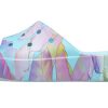 Crocs (WMNS) Classic Platform Palm Print Slide „Blue Multi-Color” 208607-4NQ