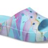 Crocs (WMNS) Classic Platform Palm Print Slide „Blue Multi-Color” 208607-4NQ