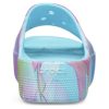 Crocs (WMNS) Classic Platform Palm Print Slide „Blue Multi-Color” 208607-4NQ