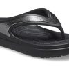 Crocs (WMNS) Papuci negri cu talpă groasă 206919-001