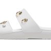 Crocs (WMNS) Papuci sport cu talpă moale, confortabile, cu toc plat, alb 207387-103 Crocs (WMNS) Papuci sport cu talpă moale, confortabile, cu toc plat, alb 207387-103