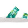 Crocs (WMNS) Papuci sport cu toc plat Classic Tropical Outdoor Alb Verde 207183-94S