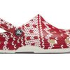 Crocs (WMNS) Pulover clasic de sărbători grafic „Red White” 209237-90H