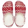 Crocs (WMNS) Pulover clasic de sărbători grafic „Red White” 209237-90H