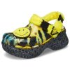 Crocs (WMNS) Saboți clasici Față zâmbitoare, elegant, sport plat, sandale galbene 207271-90H