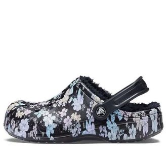 Crocs (WMNS) Saboți cu căptușeală Baya „Black White” 205975-0CV