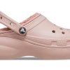 Crocs (WMNS) Saboți cu căptușeală clasică „roz” 207938-6TY