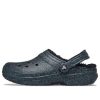 Crocs (WMNS) Saboți cu căptușeală neagră cu sclipici „Starry Skies” 205842-9BD
