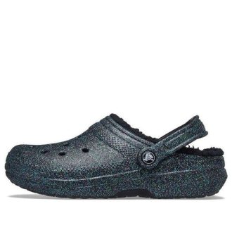 Crocs (WMNS) Saboți cu căptușeală neagră cu sclipici „Starry Skies” 205842-9BD Crocs (WMNS) Saboți cu căptușeală neagră cu sclipici „Starry Skies” 205842-9BD