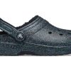 Crocs (WMNS) Saboți cu căptușeală neagră cu sclipici „Starry Skies” 205842-9BD