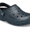 Crocs (WMNS) Saboți cu căptușeală neagră cu sclipici „Starry Skies” 205842-9BD