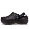 Crocs (WMNS) Saboți cu căptușire cu platformă clasică „Negru” 207938-001
