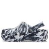 Crocs (WMNS) Saboți marmorat cu platformă clasică „Alb negru” 207176-066