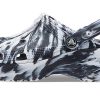 Crocs (WMNS) Saboți marmorat cu platformă clasică „Alb negru” 207176-066