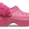 Crocs (WMNS) Sabot cu căptușeală Stomp „Hyper Pink” 208546-6VZ