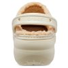 Crocs (WMNS) Sabot cu căptușire cu platformă clasică „Bone” 207938-2Y2