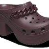 Crocs (WMNS) Sabot cu lanț Siren „Dark Cherry” 209018-6WD